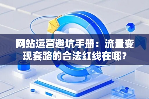 网站运营避坑手册：流量变现套路的合法红线在哪？